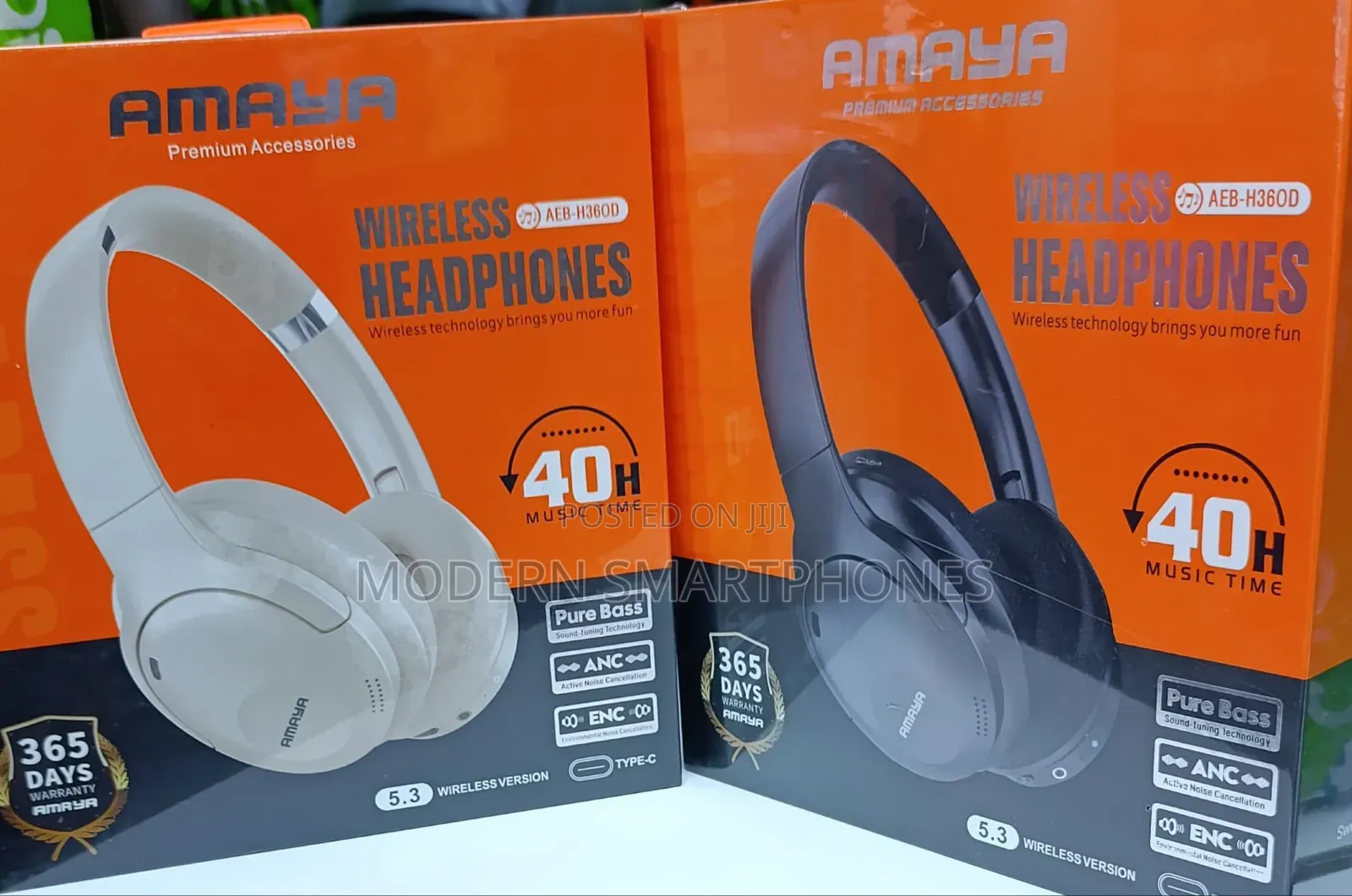 Amaya AEB-H360D Active Noise Cancellation (ANC) Headphones