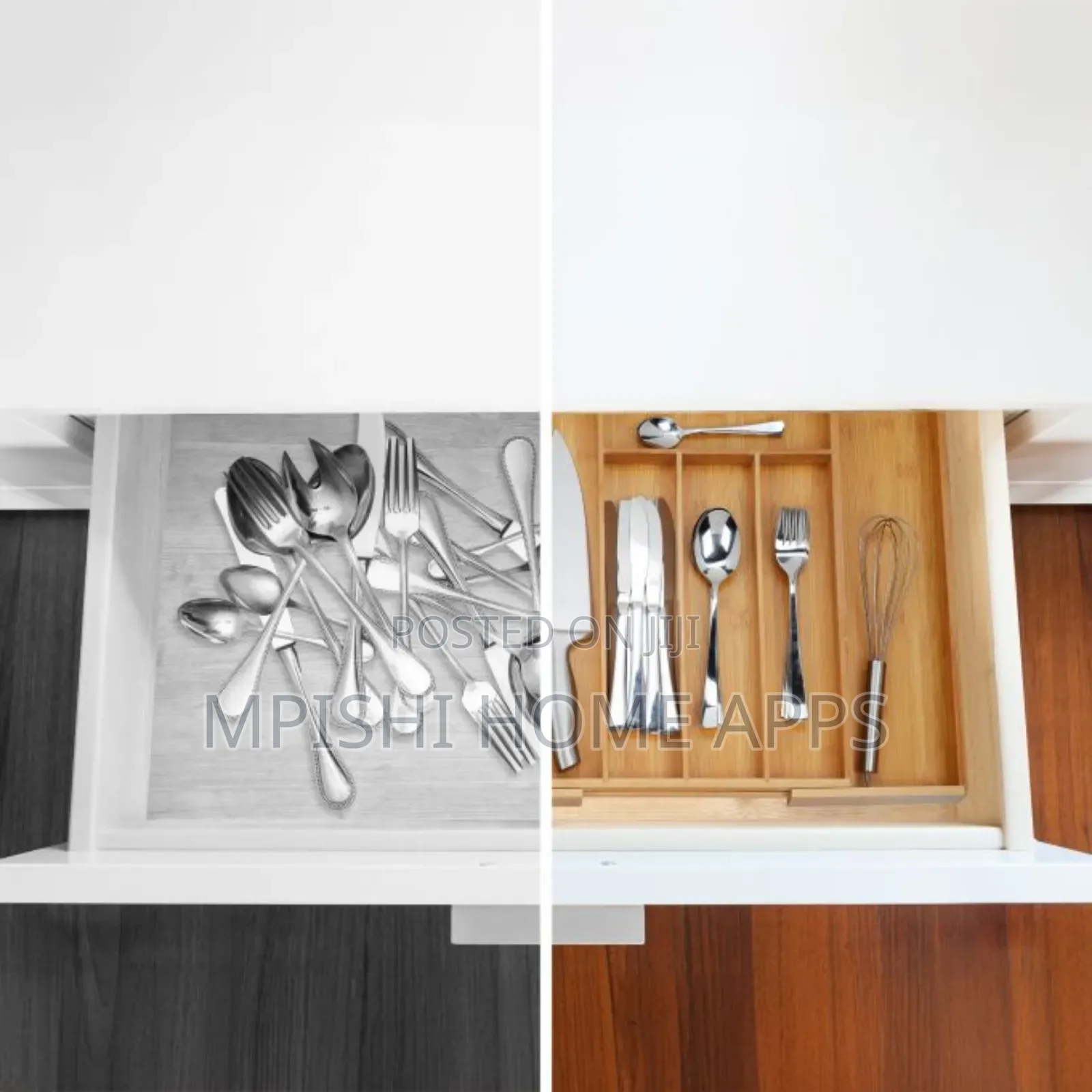 Expandable Bamboo Drawer Organizer