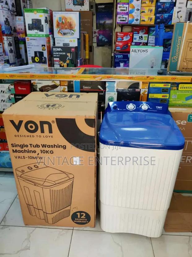 10kg Von Washing Machine Single Tub - main view