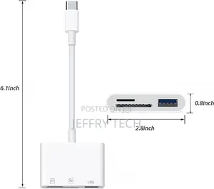USB C To SD Card Reader With USB 3.0 Thunderbolt To Micro SD