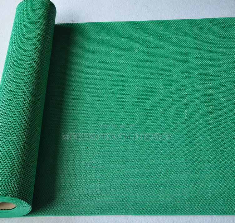 Green Perforated PVC Bathroom Mats