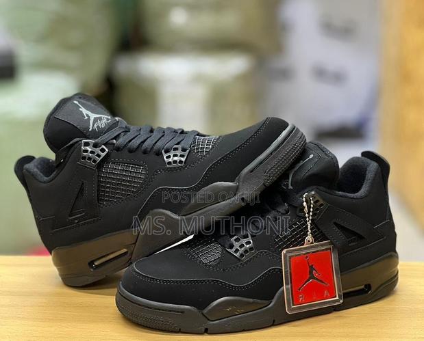 High Quality Jordan 4 Olive / Black Cat / Grey - thumbnail 5