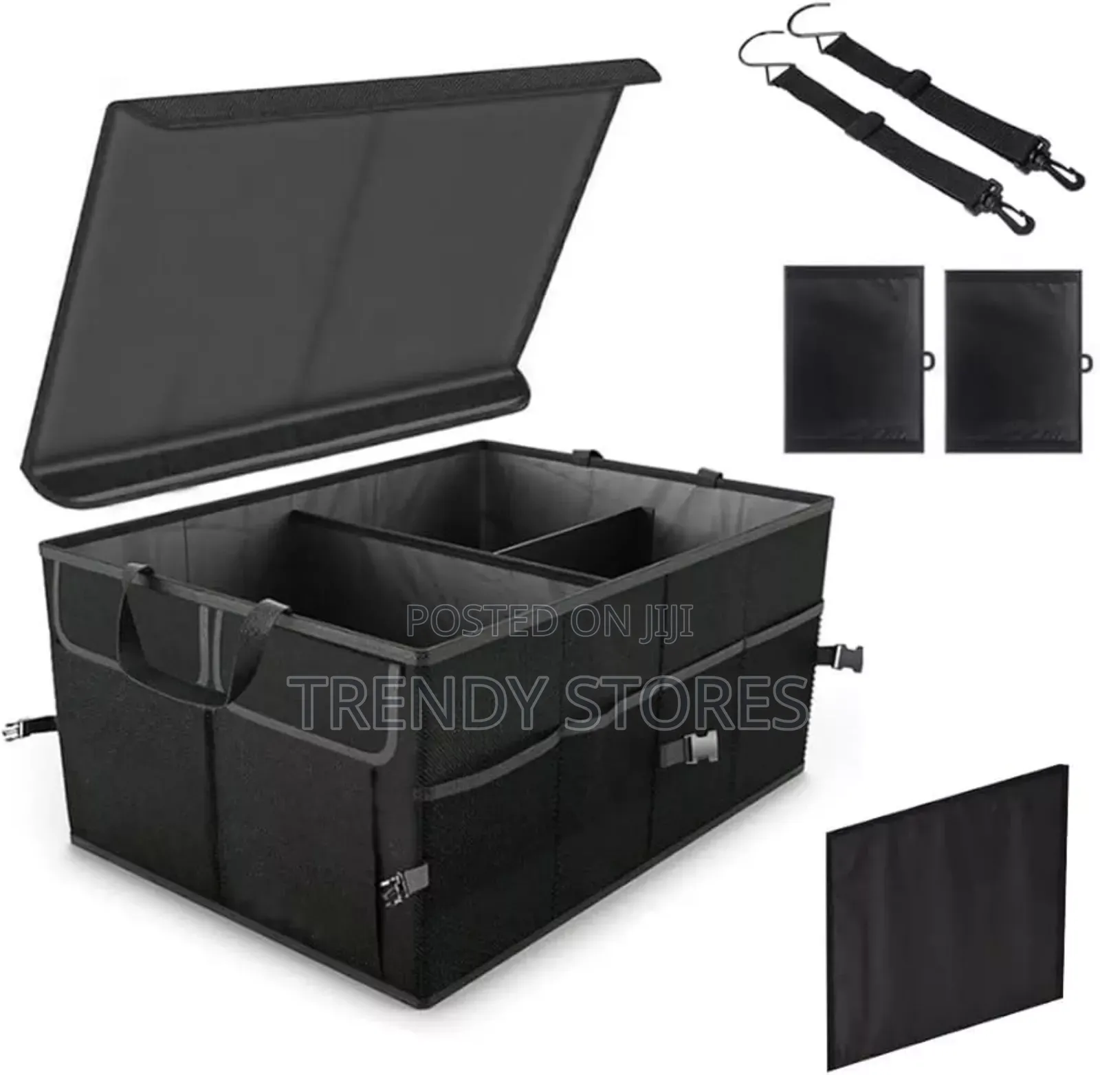 60cm Foldable Premium Car Boot Organizer With Lid