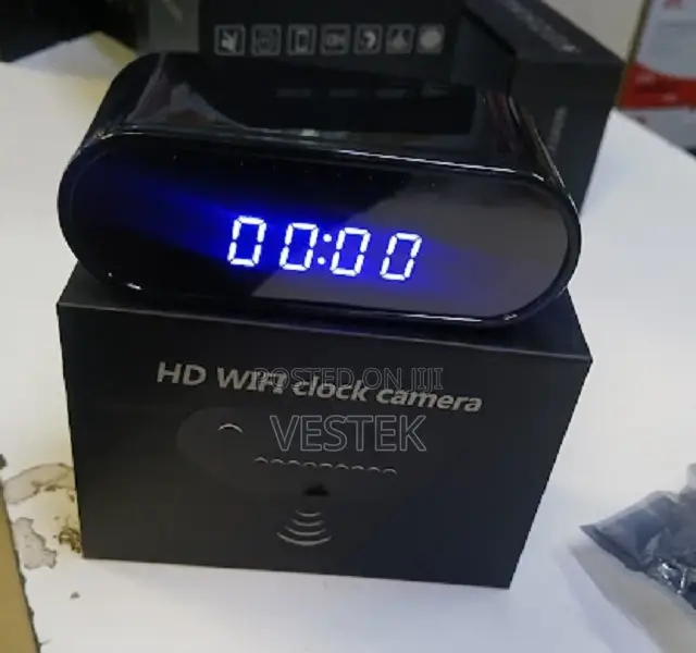 Wifi Hidden Camera Clock HD 1080P Spy Cameras
