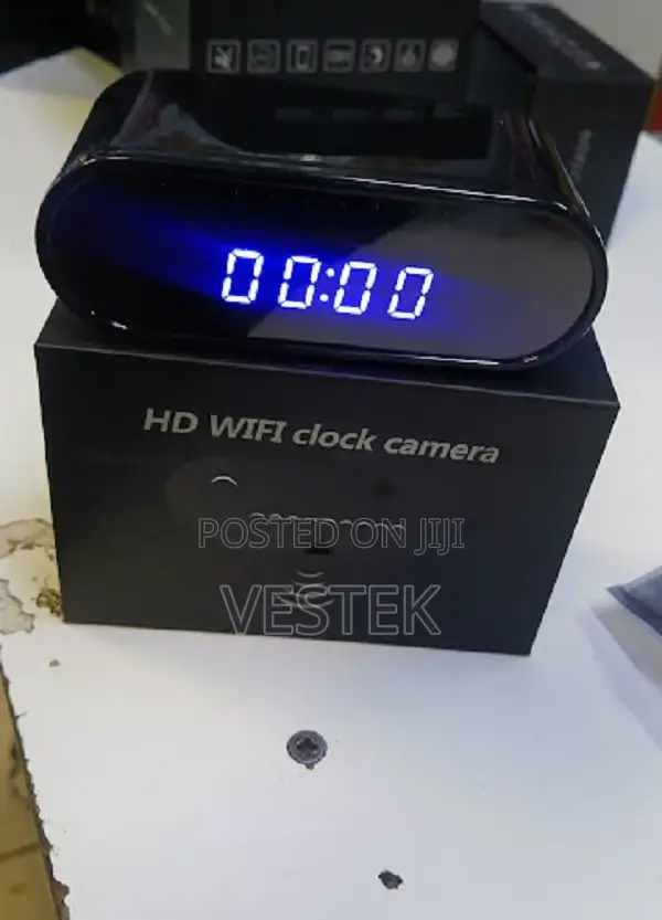 Hidden Camera Clock 1080P Wireless Spy Camera Covert Nanny