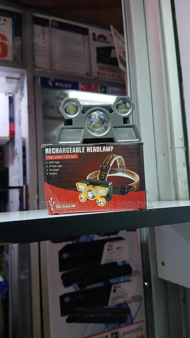 5 Lights Rechargeable Headlamp Camping LED Light - thumbnail 3