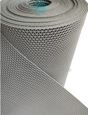 Grey Perforated PVC Outdoor Mat