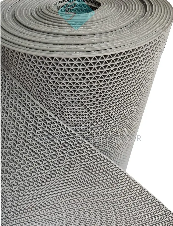 Grey Perforated PVC Outdoor Mat
