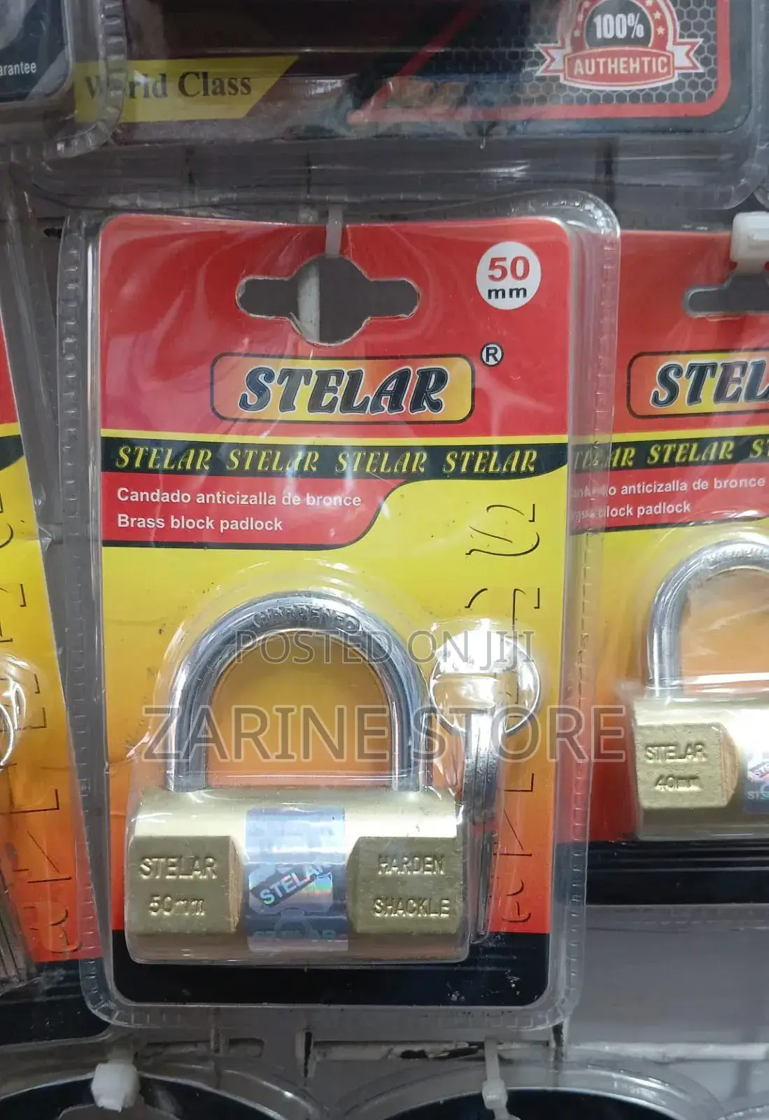Stelar 50mm Water Resistant, Anti-Theft, Hardened Steel