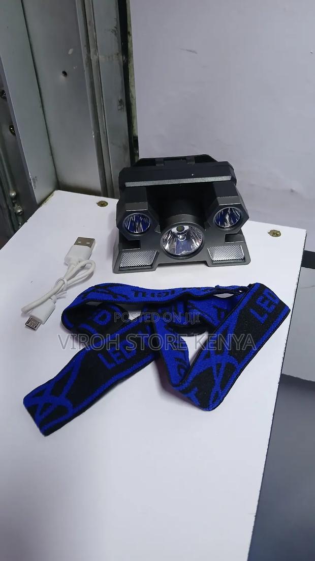 Rechargeable Head Lamp 5 Lights LED Camping Head Light - thumbnail 3