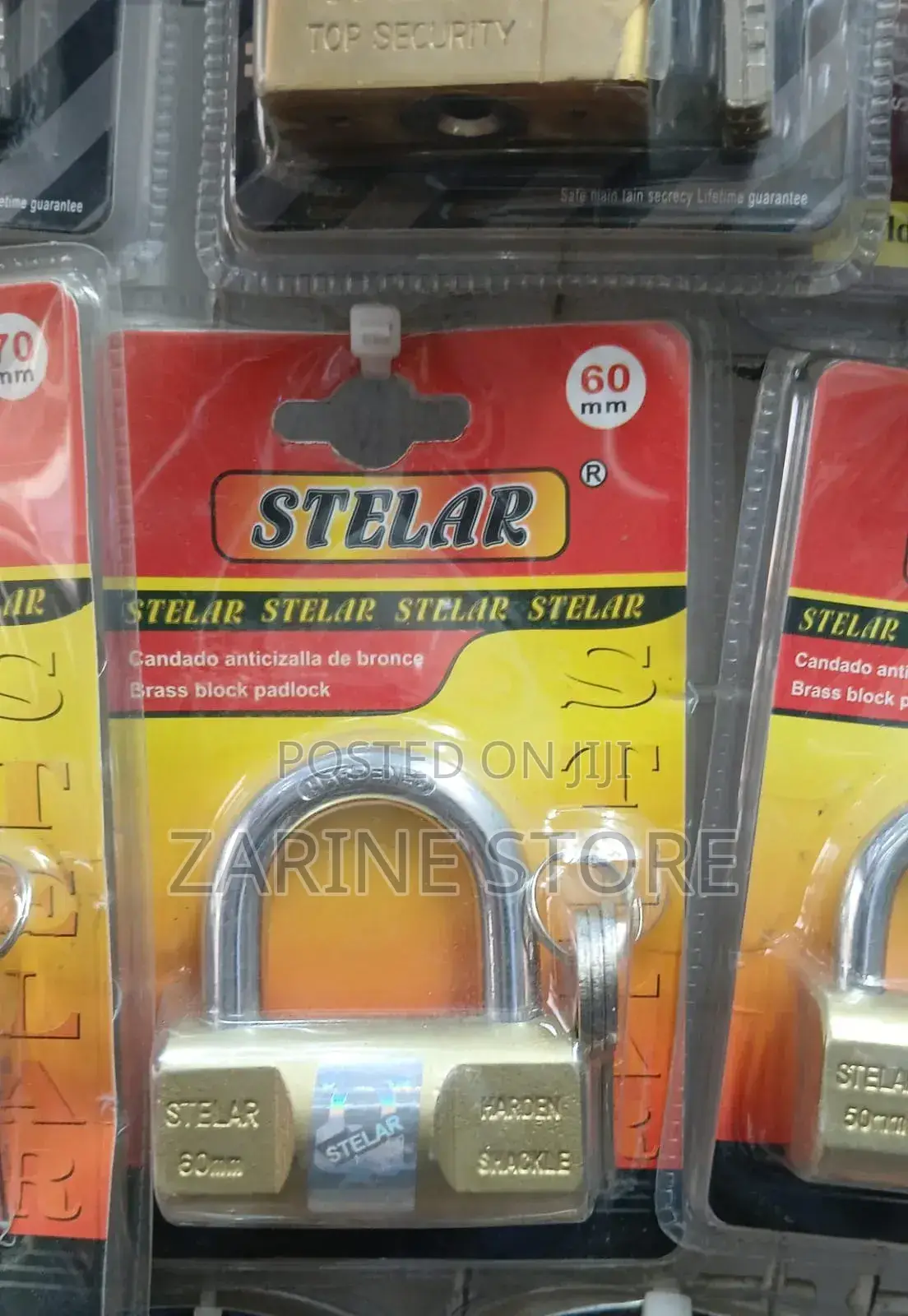 Stelar 60mm Water Resistant, Anti-Theft Padlock