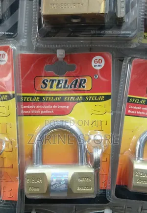 Stelar 60mm Water Resistant, Anti-Theft Padlock