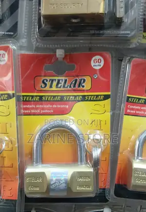 Stelar 60mm Water Resistant, Anti-Theft Padlock