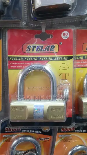 Stella 80mm Padlock, Water Resistant, Anti-Theft Anti-Rust