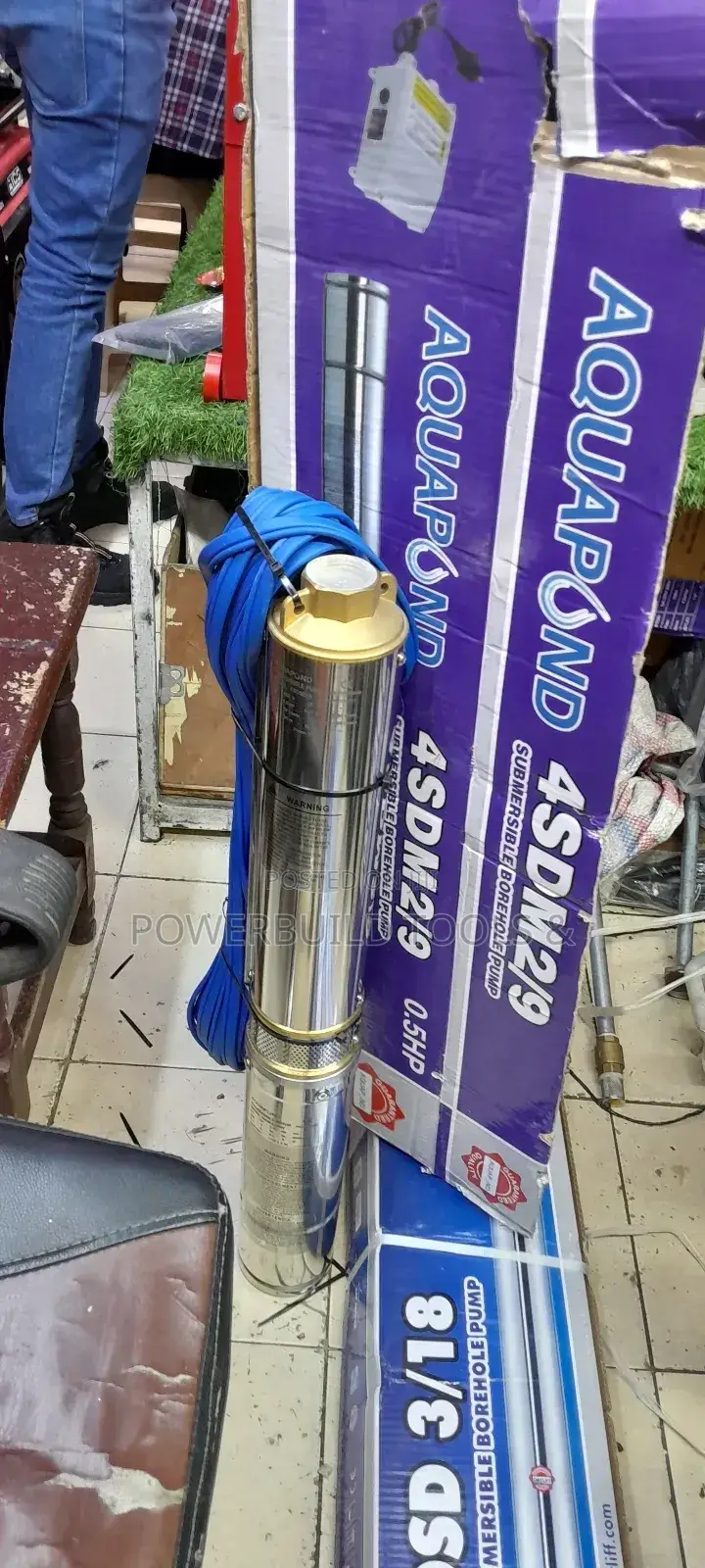 Aquapond 0.5HP Borehole Submersible Pump