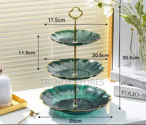 Green 3 Tier Dessert Display Stand