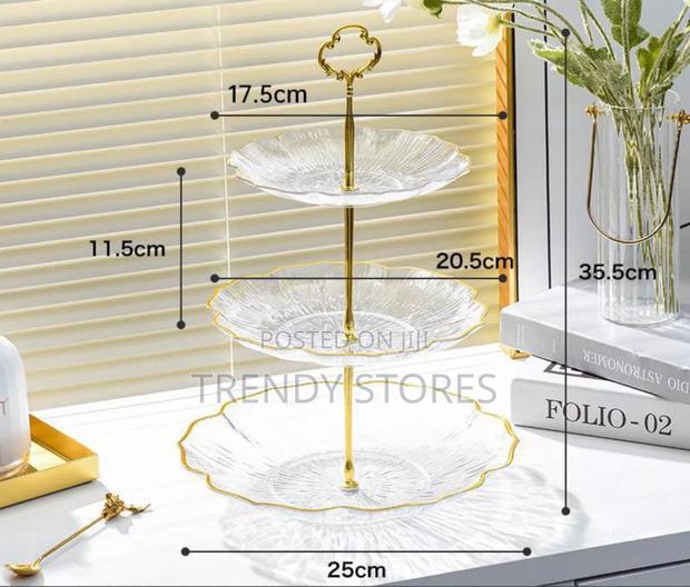 Clear 3 Tier Dessert Display Stand