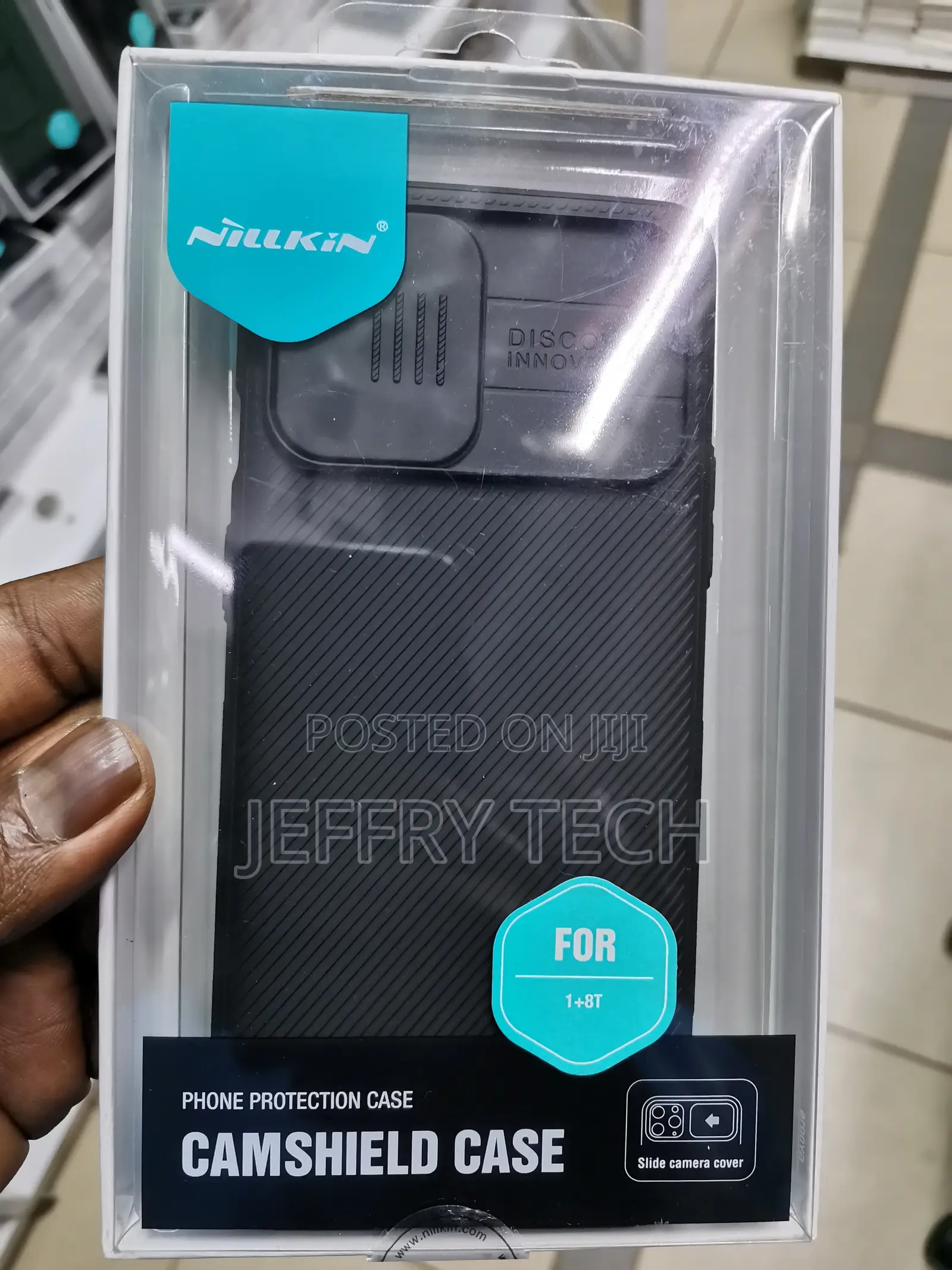 Nillkin Oneplus 8T Case, Camshield Series Case -Black