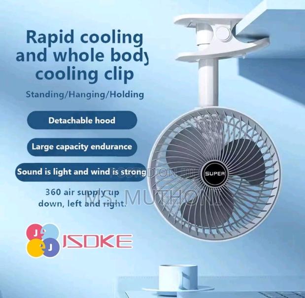 Rechargeable Desktop Fan, - thumbnail 3