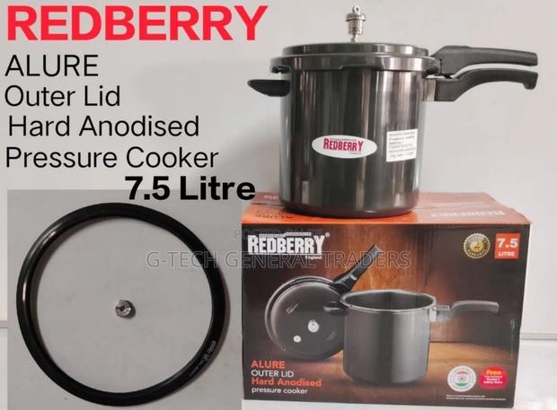 Pressure Cooker! Red Berry 7.5l Single Hand Pressure Cooker