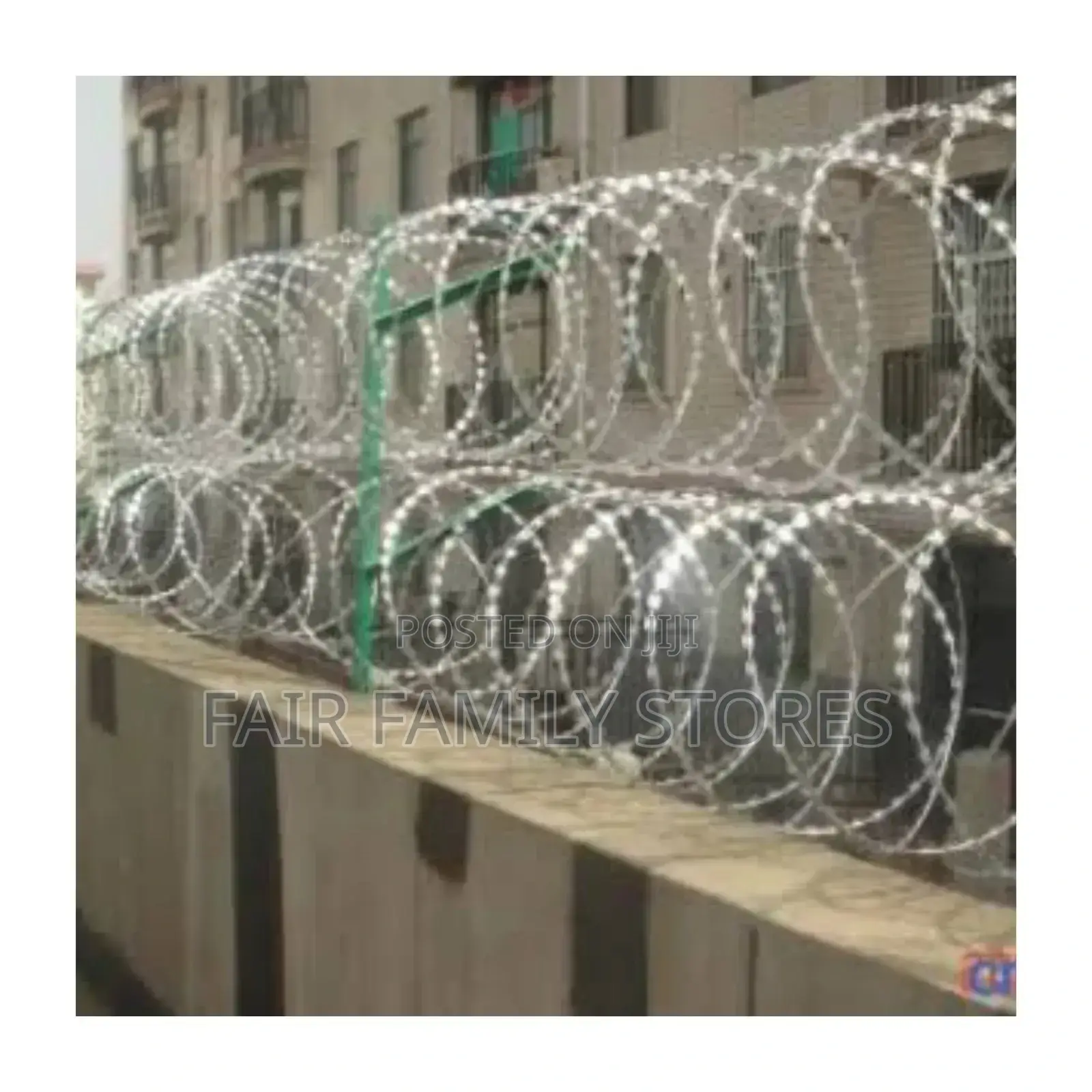 Galvanized Razor Wire 6 Meters Long, 750mm