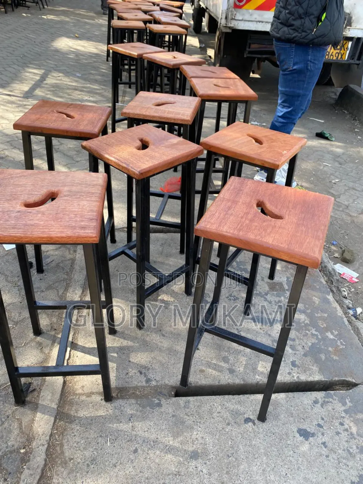 Mahogany Wooden Laboratory Stools