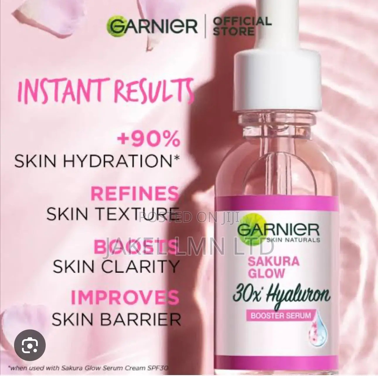 Garnier 30x Hyaluronic Acid Booster Serum Sakura Glow
