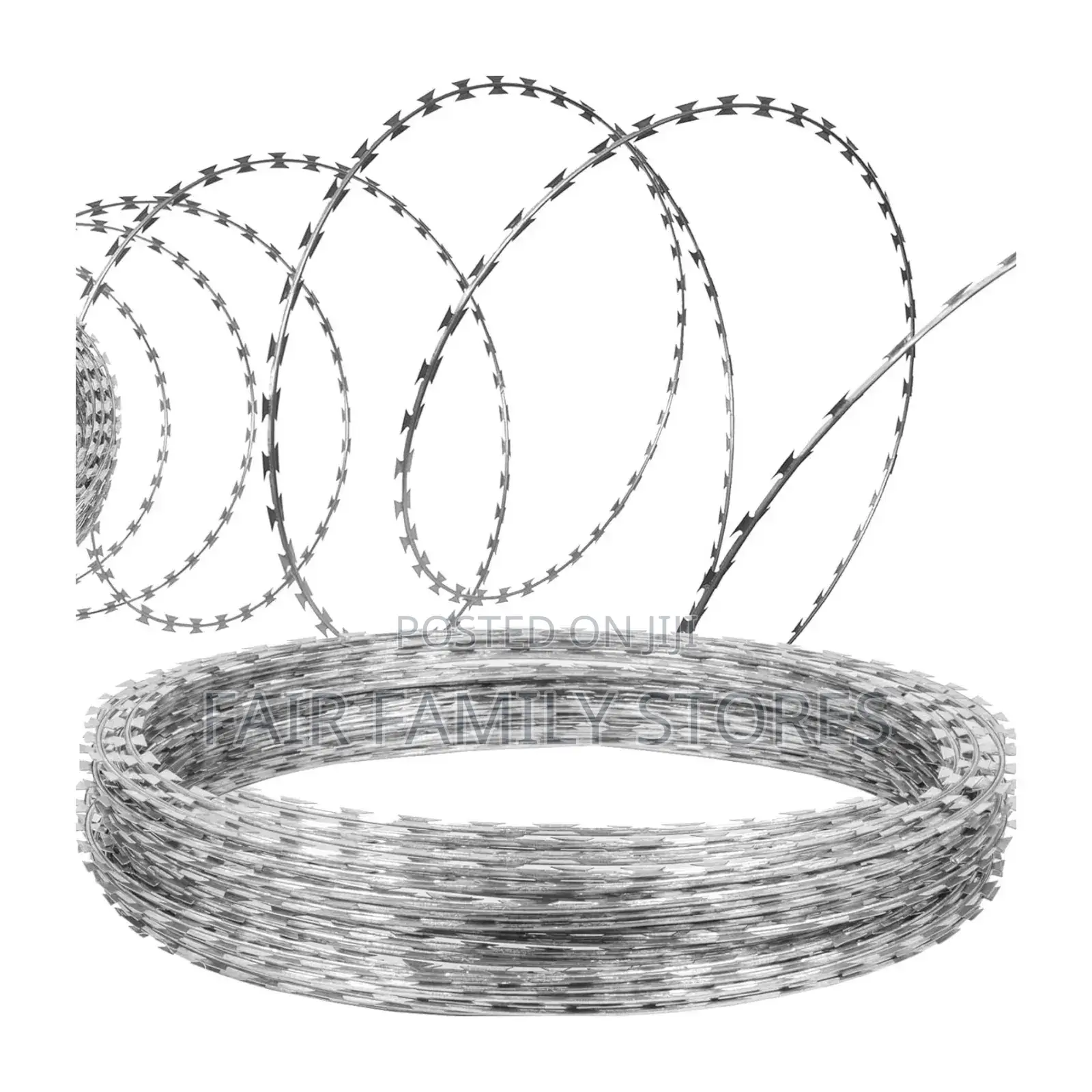 Fencing Razor Wire Galvanized 450mm, 6 Meters