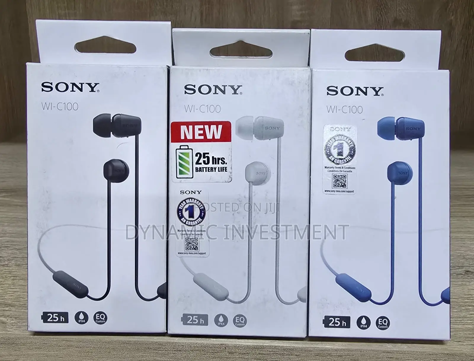 Sony WI-C100 Wireless in-Ear Headphones Built-in Microphone