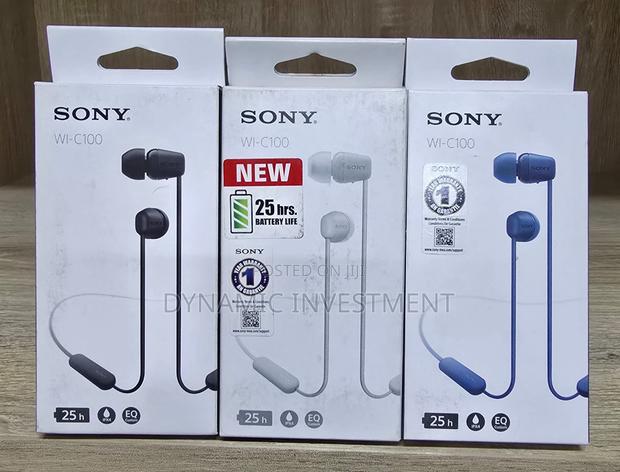 Sony WI-C100 Wireless in-Ear Headphones Built-in Microphone - main view