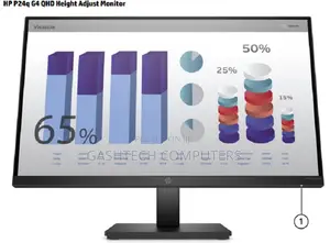 HP P24q G4 23.8" QHD Black Monitor
