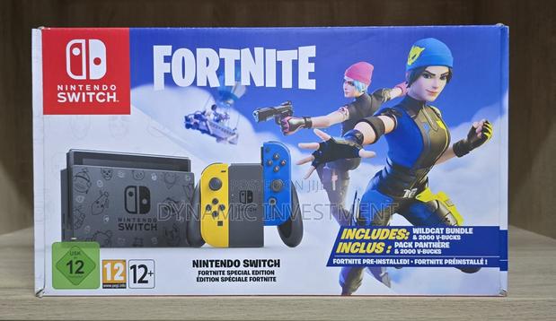 Nintendo Switch Fort Nite Wildcat Edition Handheld Console - main view
