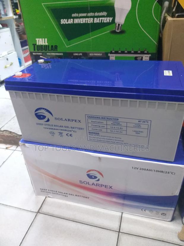 Solarpex 12v 200ah Deep Cycle Solar Gel Battery - main view