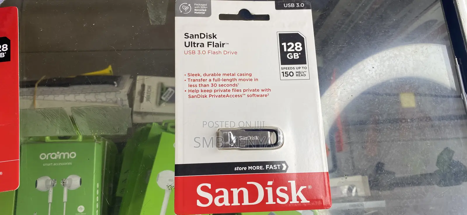 Sandisk 128 Gb Ultra Flair Flash Drive Usb3.0