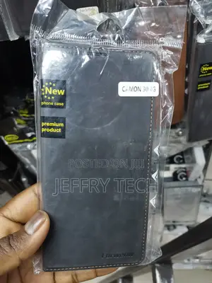 Leather Flip Case for Tecno Camon 30 4G,Card Slots-Black