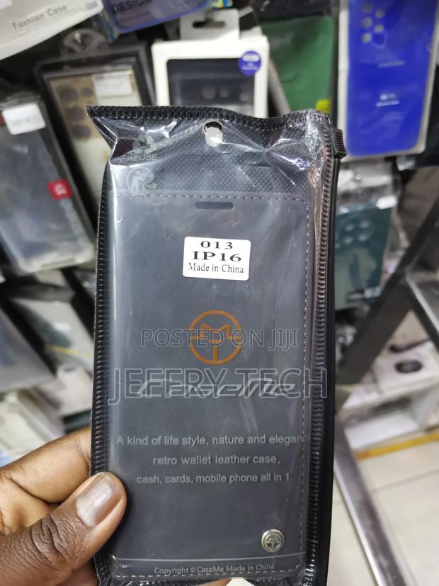 Casemeleather Flip Case for iPhone 16 Wallet Case-Black - main view