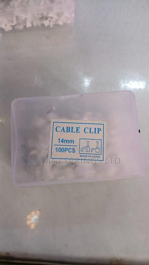 Round Wall Cable Clips(White Colour, From Size 6mm to 14mm)