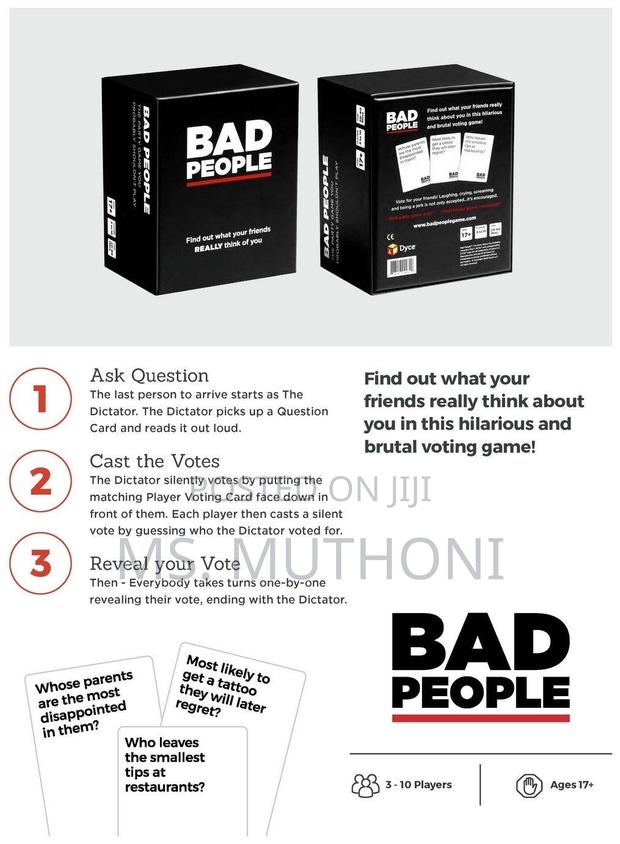 Bad People Adult Party Game