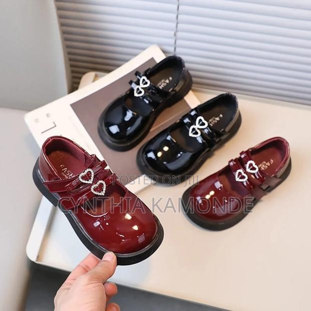 Girls Wet Look Shoes
