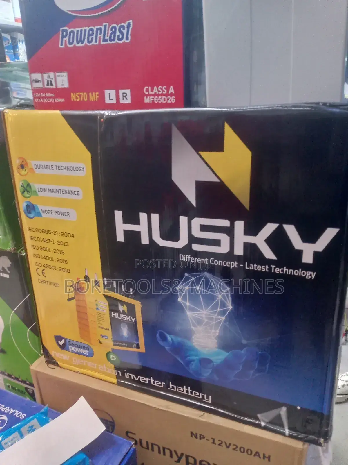 Reliable Husky 12v 250ah Tall Tubular Battery Indian Make