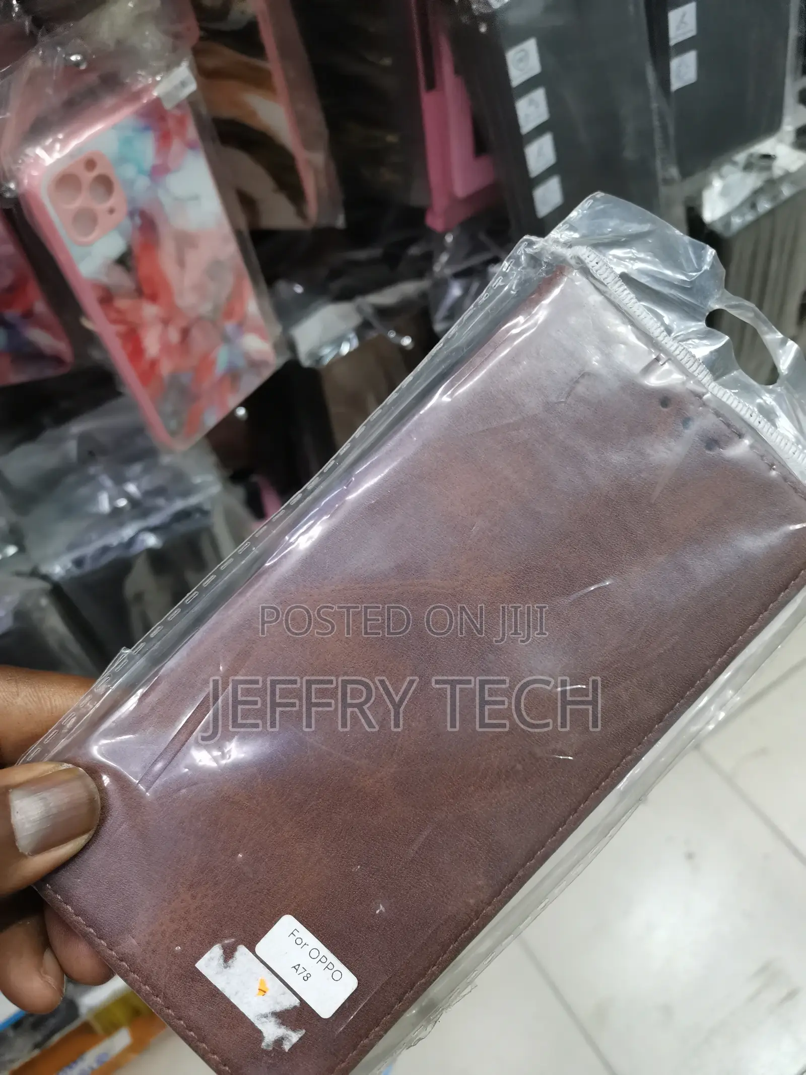 Oppo A78 Caseme Leather Flip Cover With Wallet Slots-Brown