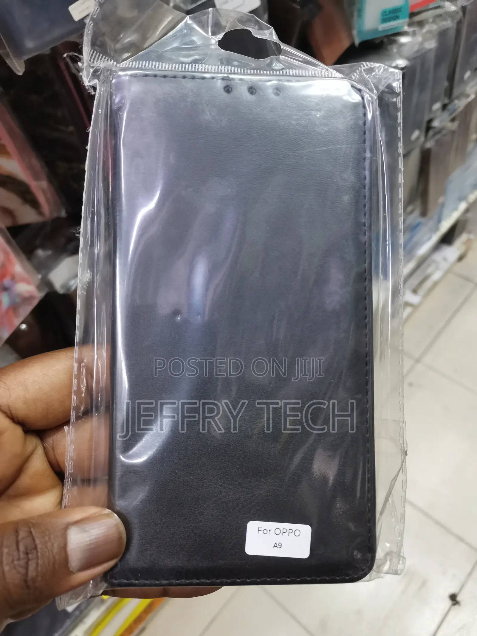 Case for OPPO A9 2020 Phone Leather Flip Card Wallet-Black