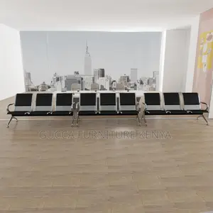 Benches: 3-Seater Semi Padded Airport Waiting Bench