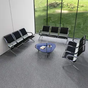 Benches: 3-Seater Semi Padded Airport Waiting Bench