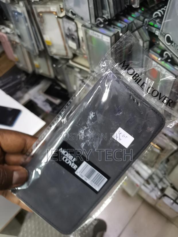 Leather Case for Oneplus 7 Case, Oneplus 6T -Black - main view