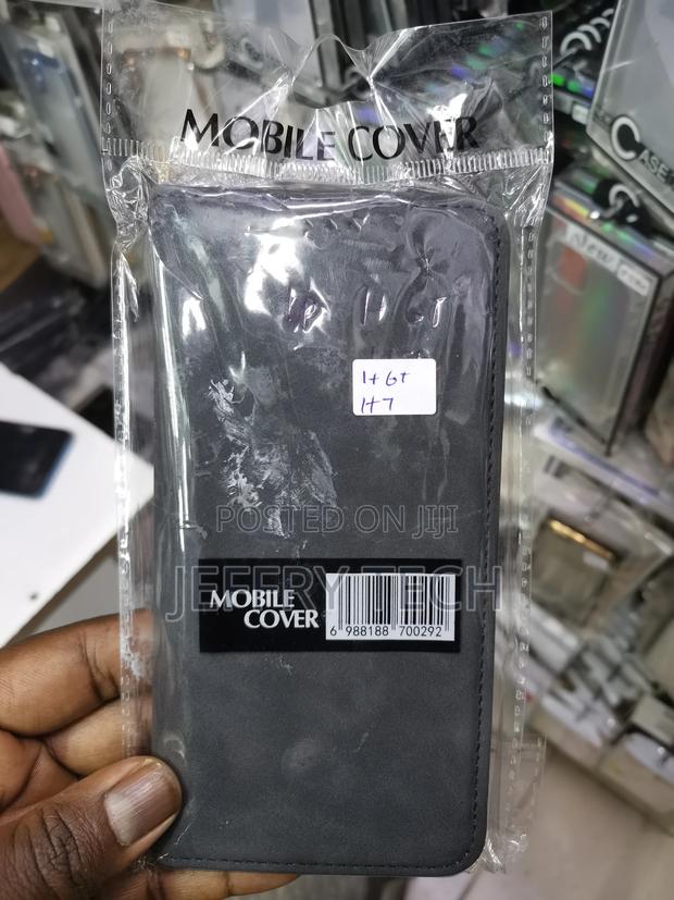 Leather Case for Oneplus 7 Case, Oneplus 6T -Black - thumbnail 3