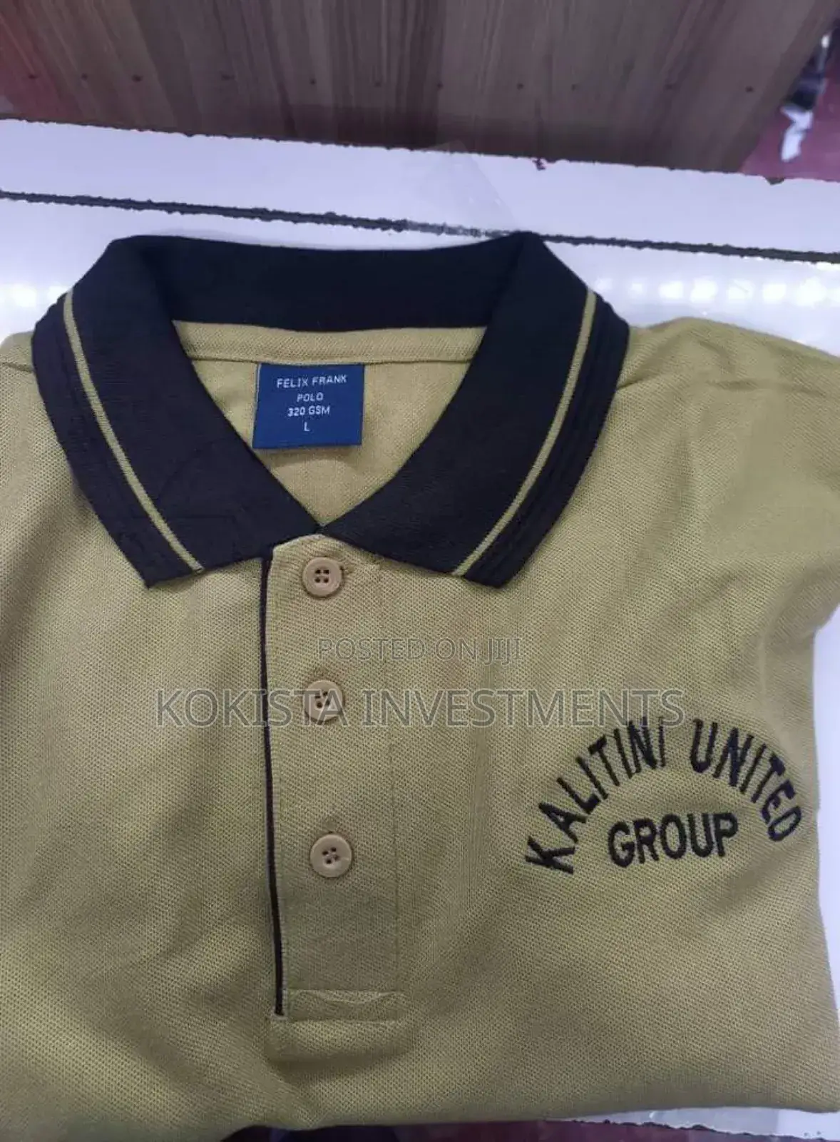 Polo Neck T-Shirts (Beige Colour)
