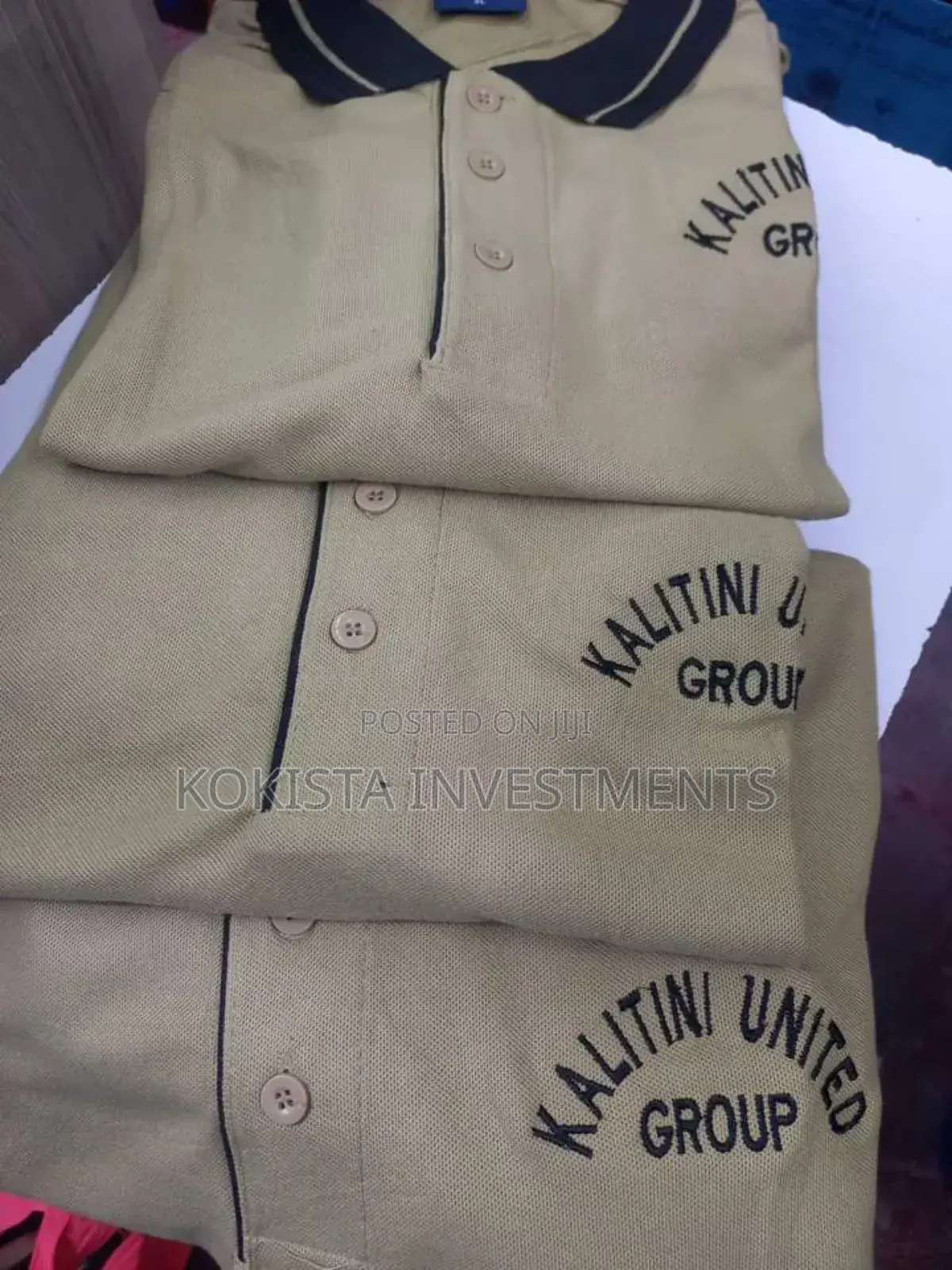 Polo Neck T-Shirts (Beige Colour)