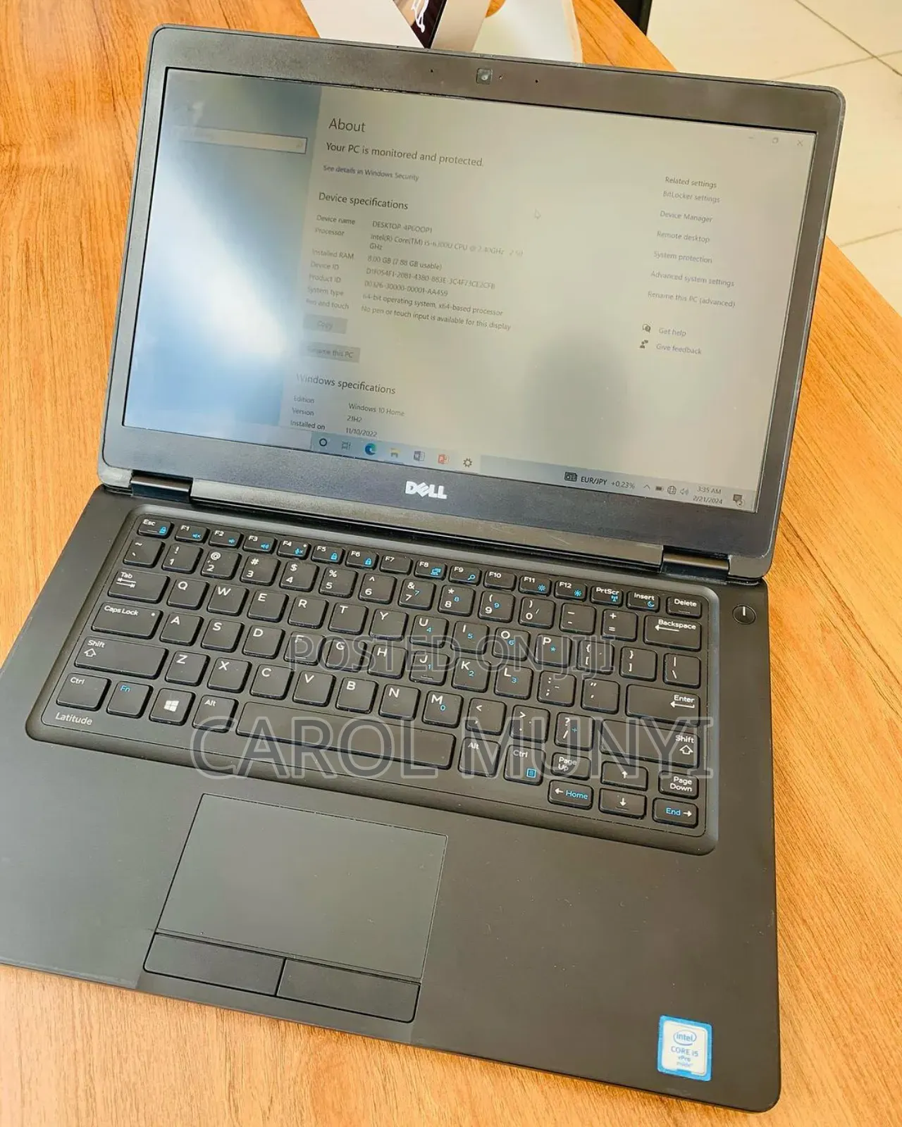 New Laptop Dell Latitude 14 5480 8GB Intel Core I7 SSD 256GB