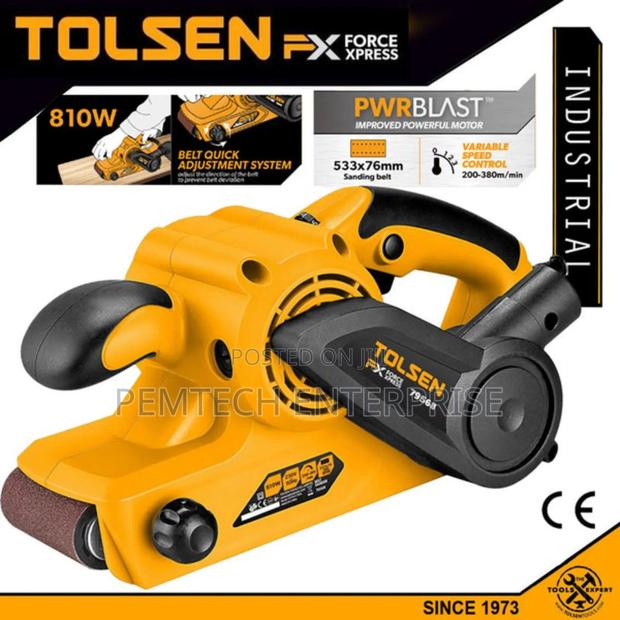 Belt Sander Variable Speed W/ Dust Bag (810W)
